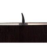 Eve 2 Light Table Lamp - Anthracite With Black Oval Shade