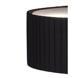 Evelyn 2 Light Crystal Table Lamp - Polished Chrome With Black Shade
