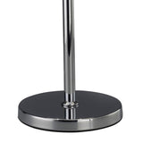 Evelyn 2 Light Crystal Table Lamp - Polished Chrome With Cream Shade