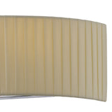 Evelyn 2 Light Crystal Wall Light - Chrome With Cream Shade