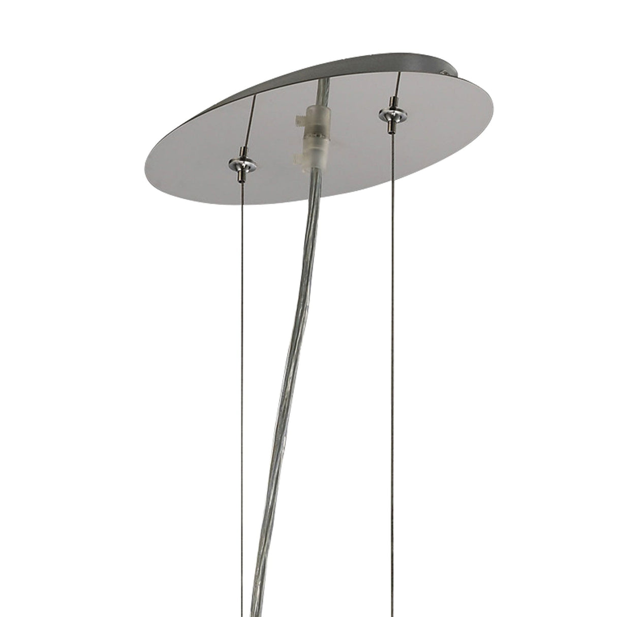 Evelyn 4 Light Crystal Linear Suspension Light/Semi-Flush - Chrome With Black Shade