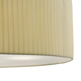 Evelyn 60cm 5 Light Crystal Suspension Light/Semi-Flush - Chrome With Cream Shade