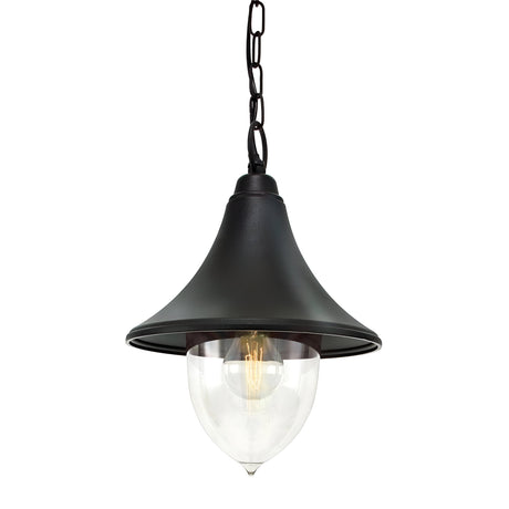 Firenze 1 Light Chain Lantern - Black