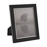 Silver Edge Matt Aluminium Photo Frame 10 x 8in - Black
