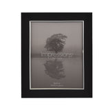 Silver Edge Matt Aluminium Photo Frame 10 x 8in - Black