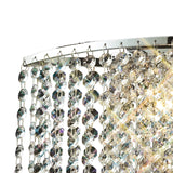 Fabio 2 Light Crystal Wall Light With Switch - Chrome
