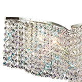 Fabio 71cm 6 Light Crystal Chandelier/Semi-Flush - Polished Chrome