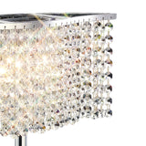 Fabio 2 Light Crystal Table Lamp - Polished Chrome