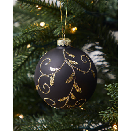Fanore Christmas Bauble - Black