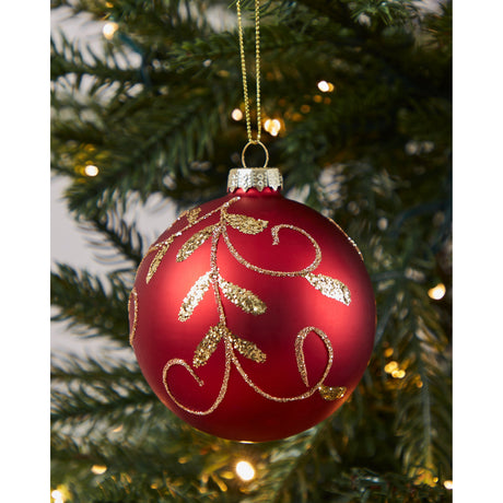 Fanore Christmas Bauble - Red