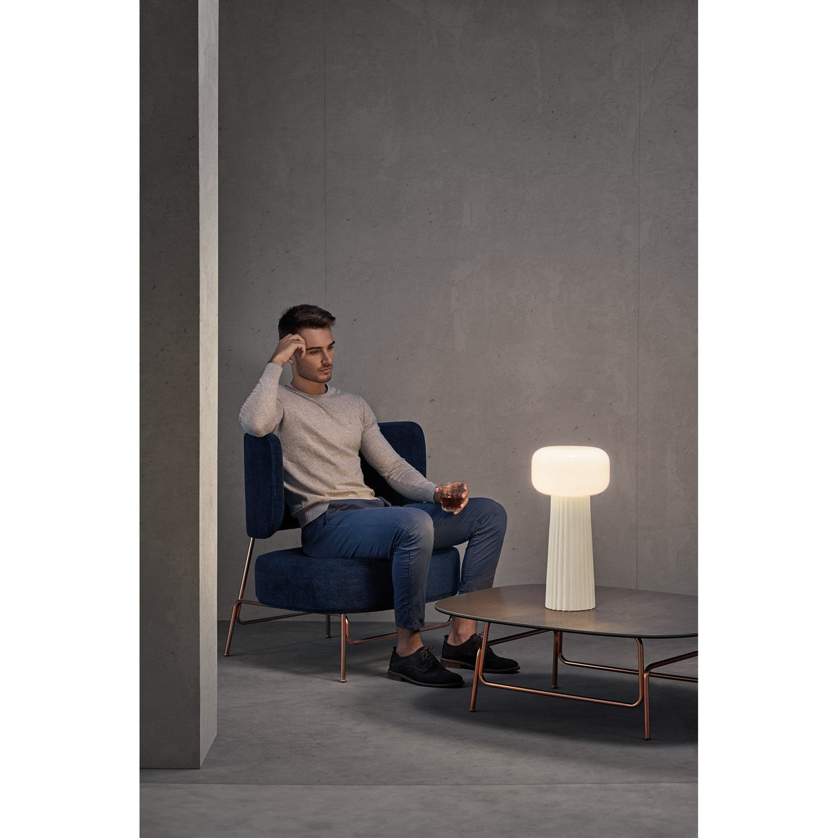 Faro 1 Light Table Lamp - White
