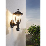 Fasvette Outdoor Wall Light with Motion Sensor - Black