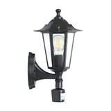 Fasvette Outdoor Wall Light with Motion Sensor - Black
