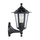 Fasvette Upward Outdoor Wall Light - Black