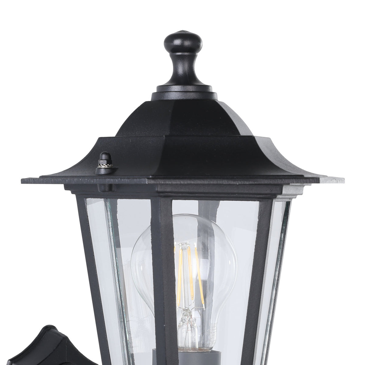 Fasvette Upward Outdoor Wall Light - Black