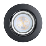Favazzina Downlight 8.8cm Set of 3 - Black