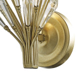 Fay 1 Light Crystal Wall Light - Aged Gold & Silver