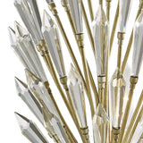 Fay 1 Light Crystal Wall Light - Aged Gold & Silver