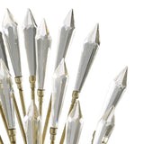 Fay 1 Light Crystal Wall Light - Aged Gold & Silver