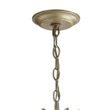 Fay 68cm 6 Light Crystal Chandelier - Aged Gold & Silver
