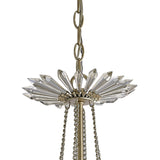 Fay 68cm 6 Light Crystal Chandelier - Aged Gold & Silver