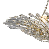 Fay 68cm 6 Light Crystal Chandelier - Aged Gold & Silver