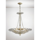 Fay 68cm 6 Light Crystal Chandelier - Aged Gold & Silver