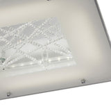 Felix LED Crystal Flush Ceiling Light 3600K 16W - Polished Chrome
