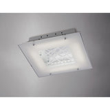 Felix LED Crystal Flush Ceiling Light 3600K 16W - Polished Chrome