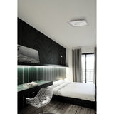 Felix LED Crystal Flush Ceiling Light 3600K 16W - Polished Chrome