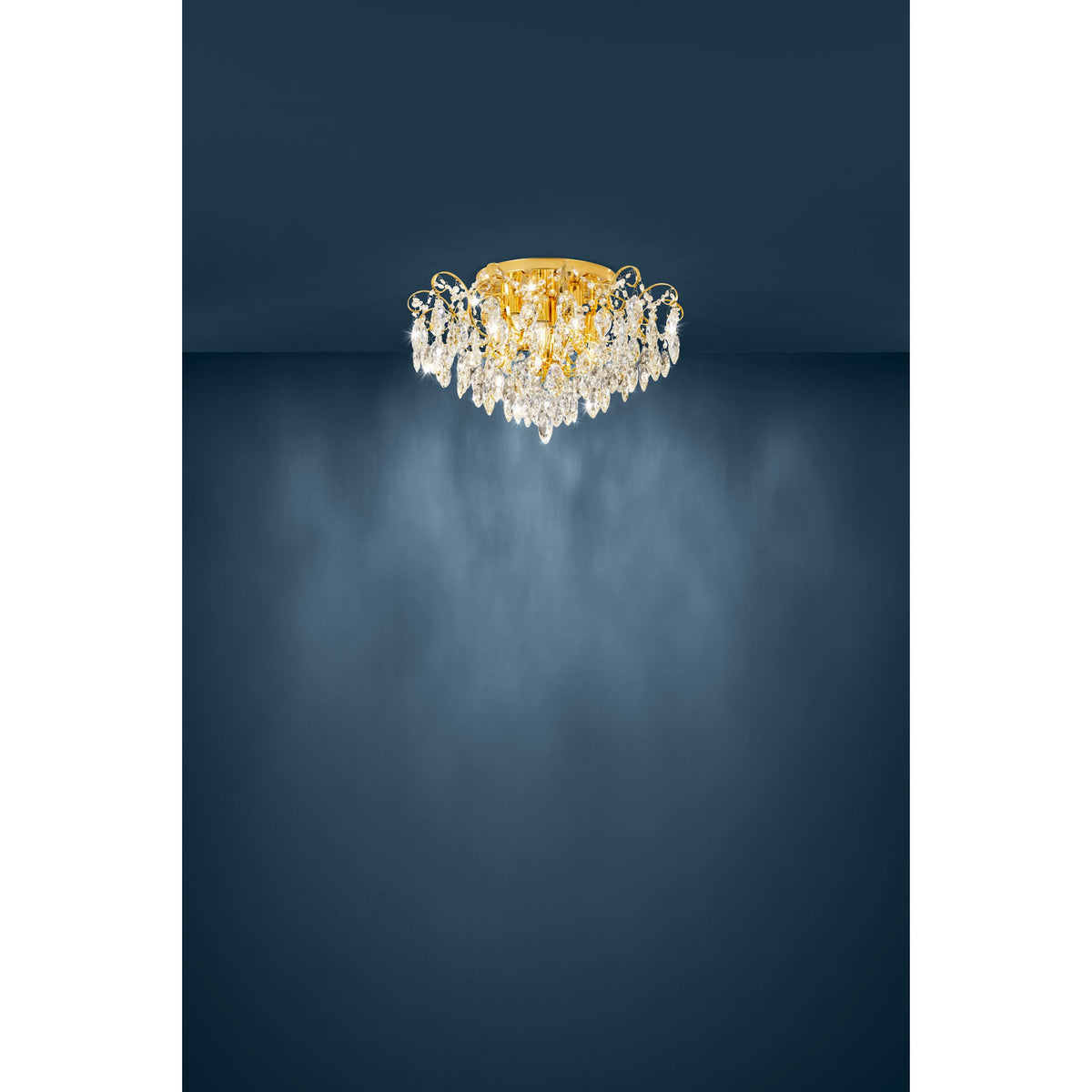 Fenoullet 1 6 Light Ceiling Light - Brass
