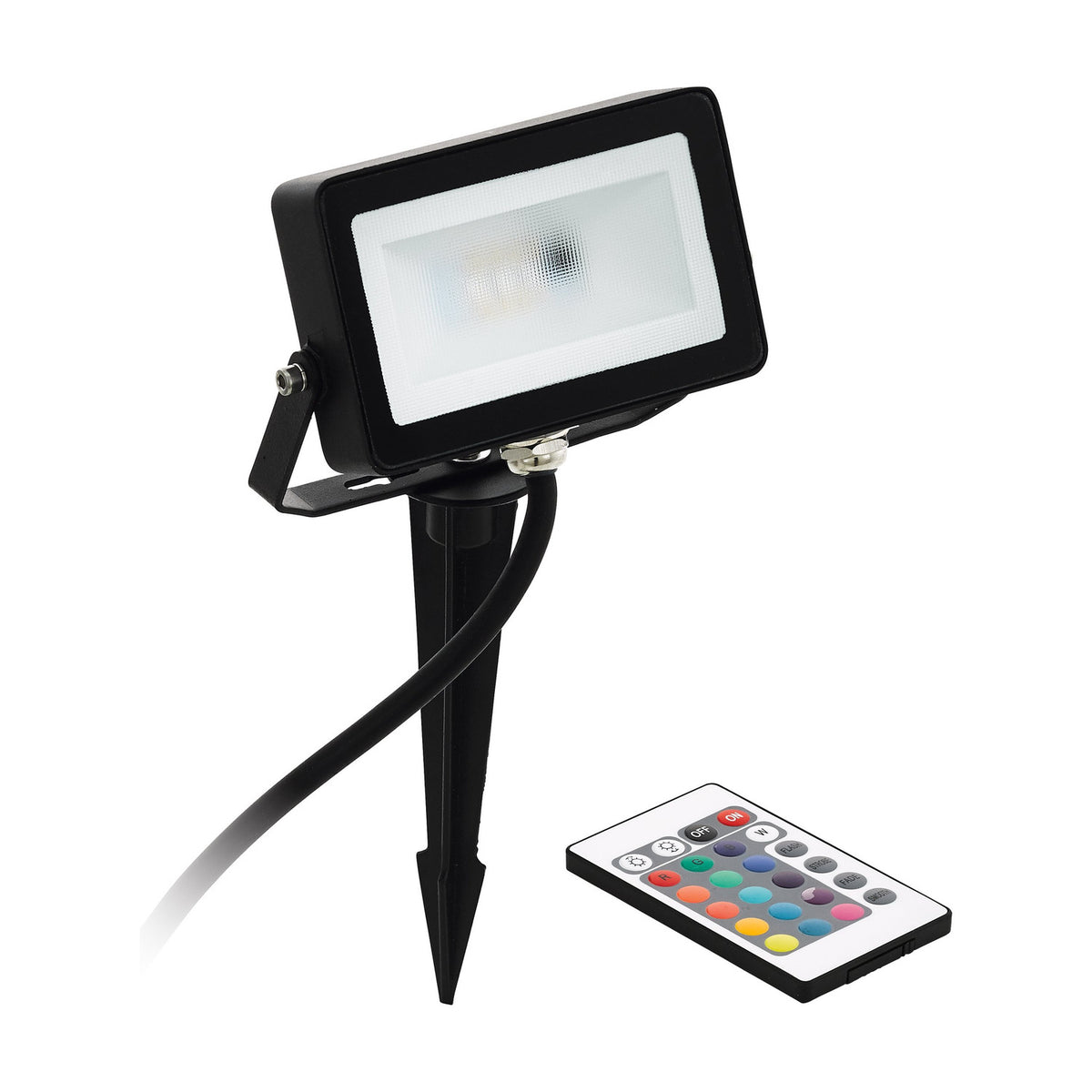 Fesvine Colour Changing LED Flood Light - Black