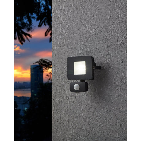 Fesvine LED Flood Light with Motion Sensor 11cm - Black