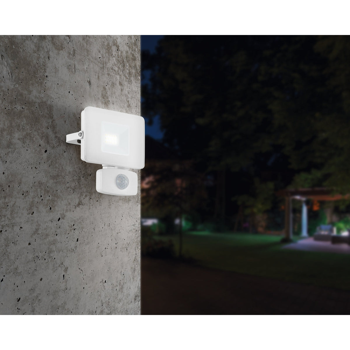 Fesvine LED Flood Light with Motion Sensor 11cm - White