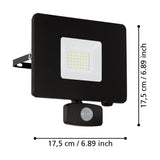 Fesvine LED Flood Light with Motion Sensor 17.5cm - Black