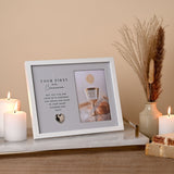 First Holy Communion Photo Frame 6 x 4in - Grey & White