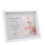 First Holy Communion Photo Frame 6 x 4in - Grey & White