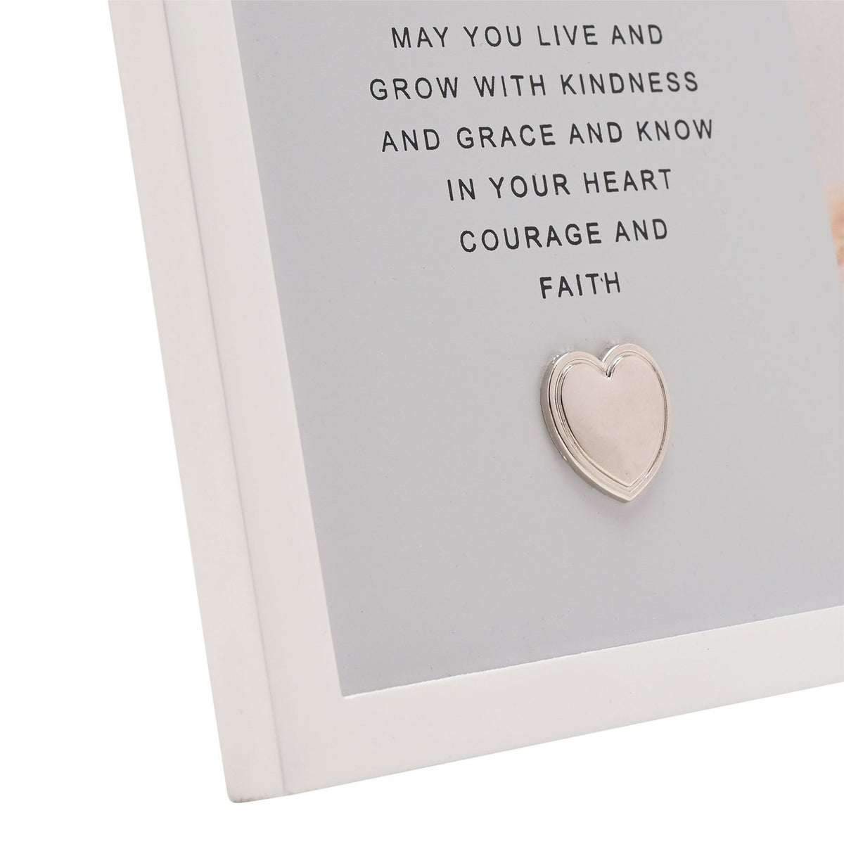 First Holy Communion Photo Frame 6 x 4in - Grey & White