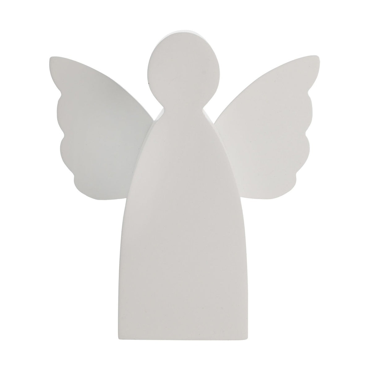 Plain Matt Angel Freestanding Plaque - White
