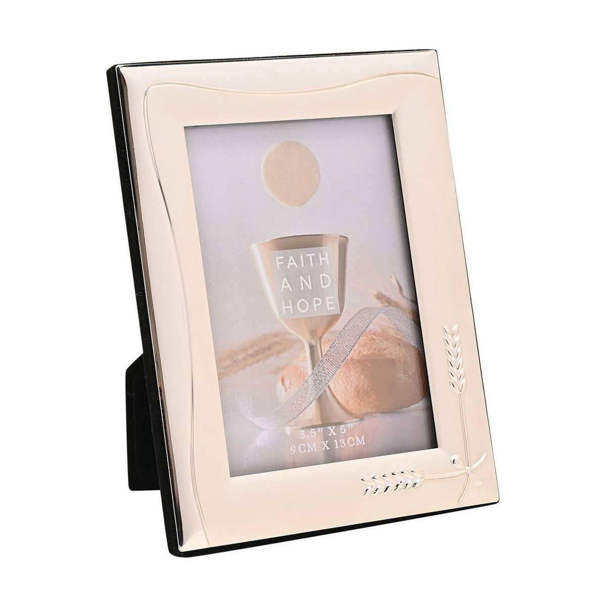 Wheat Design Silverplated Photo Frame 5 x 3.5in - Silver
