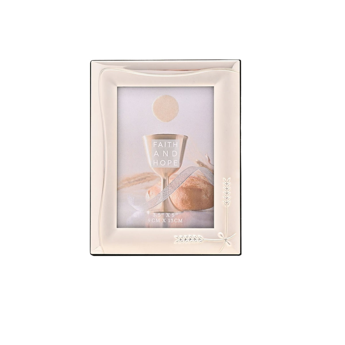Wheat Design Silverplated Photo Frame 5 x 3.5in - Silver