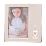 1st Holy Communion Silverplated Photo Frame 6 x 4in - Silver
