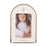 Christening Arch Freestanding Photo Frame 6 x 4in - Silver
