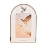 Confirmation Dove Arch Photo Frame 6 x 4in - Silver & White