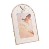 Confirmation Dove Arch Photo Frame 6 x 4in - Silver & White