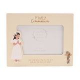 Communion Girl Wooden Photo Frame 6 x 4in - Off White & Gold