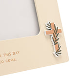 Communion Girl Wooden Photo Frame 6 x 4in - Off White & Gold