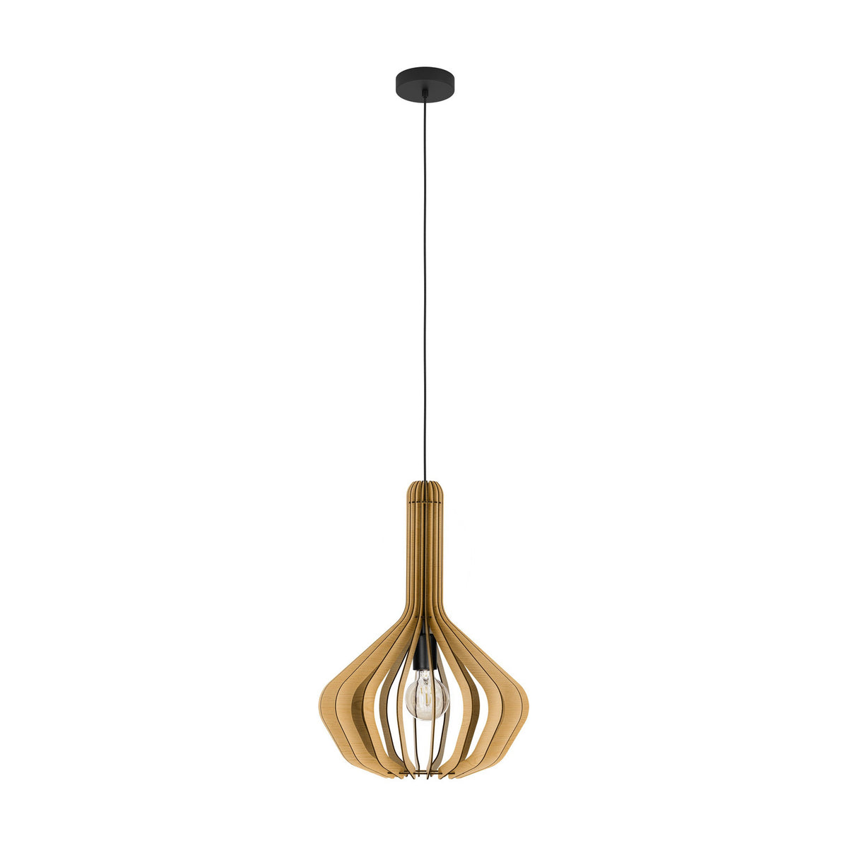 Filbessa Wooden Pendant Light 900152 - Black
