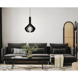 Filbessa Wooden Pendant Light 900154 - Black