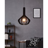 Filbessa Wooden Pendant Light 900154 - Black